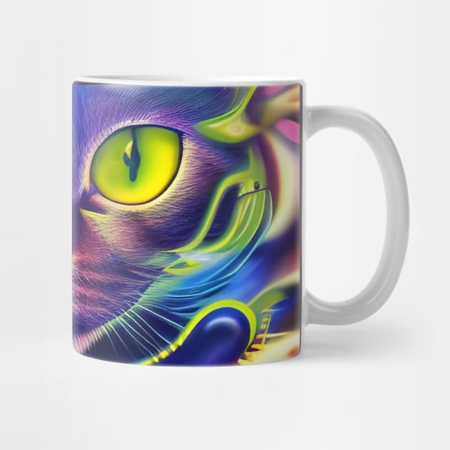 Kosmic Kitty (4) - Trippy Psychedelic Cat by TheThirdEye